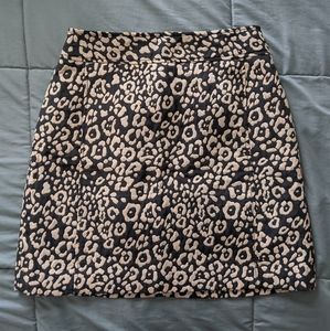 Ann Taylor LOFT Leopard Skirt